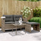 vidaXL - 3-delige - Loungeset - met - kussens - poly - rattan - grijs
