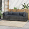 vidaXL - 3-delige - Loungeset - met - kussens - poly - rattan - grijs