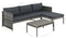 vidaXL - 3-delige - Loungeset - met - kussens - poly - rattan - grijs