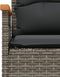 vidaXL - 3-delige - Loungeset - met - kussens - poly - rattan - grijs