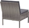 vidaXL - 3-delige - Loungeset - met - kussens - poly - rattan - grijs