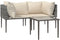 vidaXL - 3-delige - Loungeset - met - kussens - poly - rattan - grijs