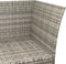 vidaXL - 3-delige - Loungeset - met - kussens - poly - rattan - grijs