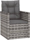 vidaXL - 3-delige - Loungeset - met - kussens - poly - rattan - grijs