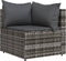 vidaXL - 3-delige - Loungeset - met - kussens - poly - rattan - grijs