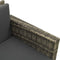 vidaXL - 3-delige - Loungeset - met - kussens - poly - rattan - grijs