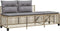 vidaXL - 3-delige - Loungeset - met - kussens - poly - rattan - gemengd - beige