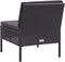 vidaXL - 3-delige - Loungeset - met - kussens - poly - rattan - zwart