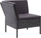 vidaXL - 3-delige - Loungeset - met - kussens - poly - rattan - zwart