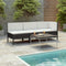vidaXL - 3-delige - Loungeset - met - kussens - poly - rattan - zwart