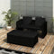 vidaXL - 3-delige - Loungeset - met - kussens - poly - rattan - zwart