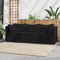 vidaXL - 3-delige - Loungeset - met - kussens - poly - rattan - zwart