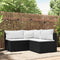 vidaXL - 3-delige - Loungeset - met - kussens - poly - rattan - zwart
