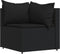 vidaXL - 3-delige - Loungeset - met - kussens - poly - rattan - zwart