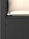 vidaXL - 3-delige - Loungeset - met - kussens - poly - rattan - zwart