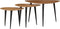 vidaXL - 3-delige - Salontafelset - massief - acaciahout