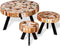 vidaXL - 3-delige - Salontafelset - massief - gerecycled - hout