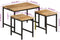 vidaXL - 3-delige - Salontafelset - massief - ruw - mangohout - en - ijzer