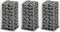 vidaXL - 3-delige - Schanskorfset - 25x25x50 - cm - gegalvaniseerd - draad