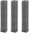 vidaXL - 3-delige - Schanskorfset - 25x25x50 - cm - gegalvaniseerd - draad