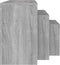 vidaXL - 3-delige - Tafeltjesset - bewerkt - hout - grijs - sonoma