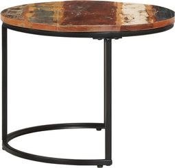 vidaXL - 3-delige - Tafeltjesset - massief - gerecycled - hout