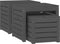 vidaXL - 3-delige - Tuinboxset - massief - grenenhout - grijs