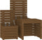 vidaXL - 3-delige - Tuinboxset - massief - grenenhout - honingbruin