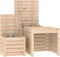 vidaXL - 3-delige - Tuinboxset - massief - grenenhout