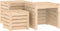 vidaXL - 3-delige - Tuinboxset - massief - grenenhout