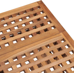 vidaXL - 3-delige - Tuinset - inklapbaar - massief - teakhout