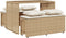 vidaXL - 3-delige - Tuinset - met - kussens - poly - rattan - beige