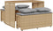 vidaXL - 3-delige - Tuinset - met - kussens - poly - rattan - beige