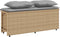 vidaXL - 3-delige - Tuinset - met - kussens - poly - rattan - beige