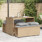 vidaXL - 3-delige - Tuinset - met - kussens - poly - rattan - beige