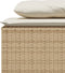 vidaXL - 3-delige - Tuinset - met - kussens - poly - rattan - beige