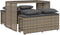 vidaXL - 3-delige - Tuinset - met - kussens - poly - rattan - grijs