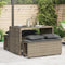 vidaXL - 3-delige - Tuinset - met - kussens - poly - rattan - grijs