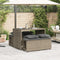 vidaXL - 3-delige - Tuinset - met - kussens - poly - rattan - grijs
