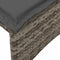 vidaXL - 3-delige - Tuinset - met - kussens - poly - rattan - grijs