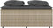 vidaXL - 3-delige - Tuinset - met - kussens - poly - rattan - lichtgrijs
