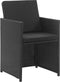 vidaXL - 3-delige - Tuinset - met - kussens - poly - rattan - zwart