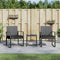 vidaXL - 3-delige - Tuinset - met - kussens - polypropeen - rattan - donkergrijs