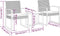 vidaXL - 3-delige - Tuinset - met - kussens - polypropeen - rattan - donkergrijs
