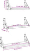 vidaXL - 3-delige - Wandschappenset - bewerkt - hout - bruin - eikenkleur