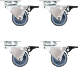 vidaXL - 32 - st - Zwenkwielen - dubbel - 50 - mm