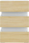 vidaXL - 326846 - - Nachtkastje - LED - 45x35x67 - cm - bewerkt - hout - wit