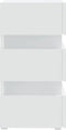 vidaXL - 326846 - - Nachtkastje - LED - 45x35x67 - cm - bewerkt - hout - wit