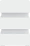 vidaXL - 326846 - - Nachtkastje - LED - 45x35x67 - cm - bewerkt - hout - wit