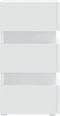 vidaXL - 326846 - - Nachtkastje - LED - 45x35x67 - cm - bewerkt - hout - wit